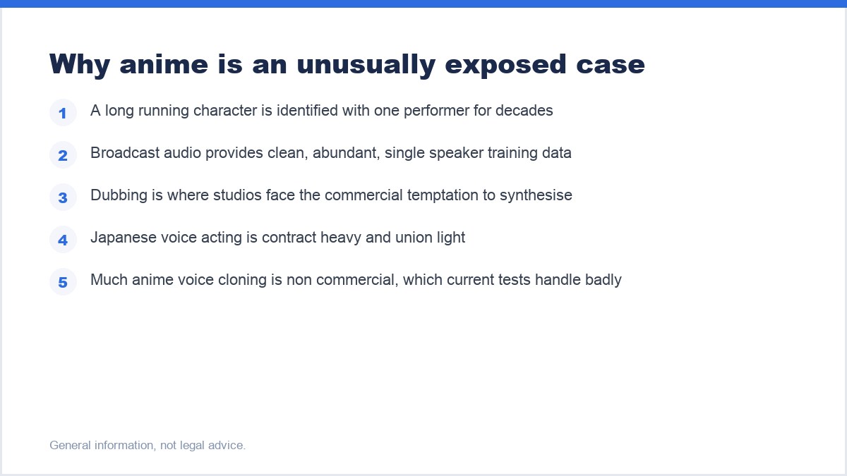 Why anime is an unusually exposed case
