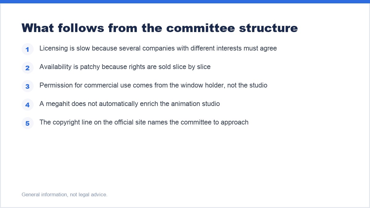 What follows from the committee structure